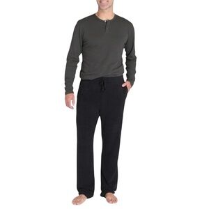 BAREFOOT DREAMS CozyChic Lite Men's Black Lounge Pants- Large